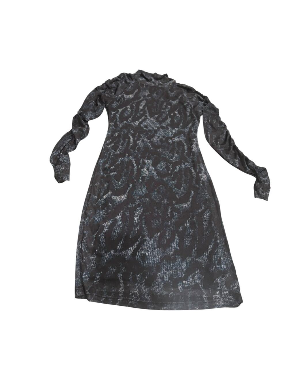 John John Blue Snakeskin Print Dress Size S